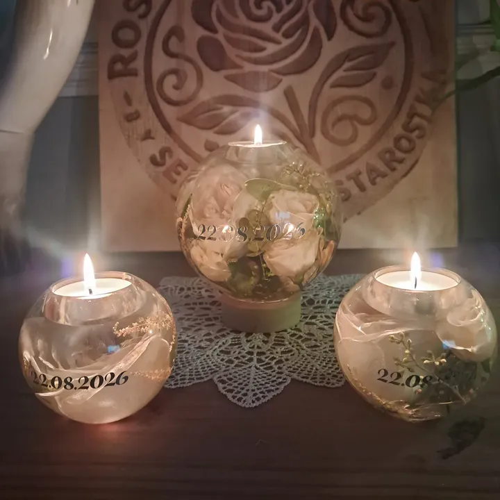 Wedding bouquet candle holders (1/4)